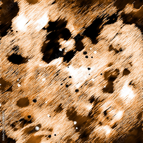 Imitation cowhide,leopard. Animal print with a fashionable twist. Fur, wool, grunge texture. Beautiful touches, a splash of paint for your design Seamless watercolor print, imitation animal skin.