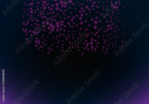 Dark Blue and Purple Glowing Particles Background