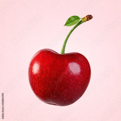 Realistic appetizing fruit photographed on a pastel colored background, isolated fresh food image with clean styling, soft light, and juicy natural texture