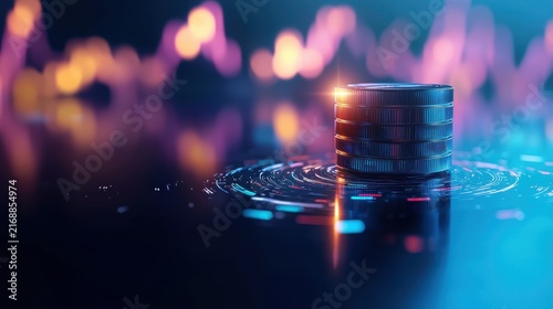 Energy stock finance Financial reports and documents related to energy investments, dark background, represents financial reporting and transparency