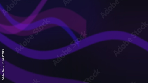 Purple and violet flowing wave strips on a dark gradient background