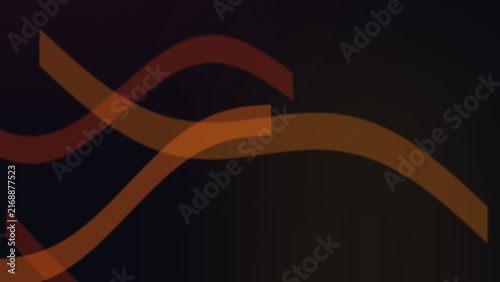 Interwoven orange and red abstract ribbons on a dark background