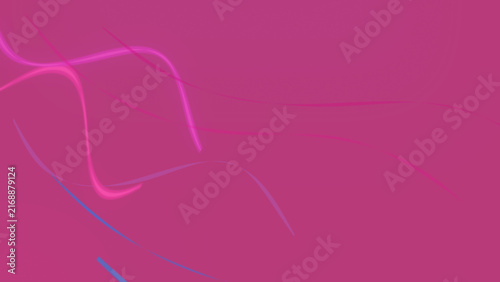 Magenta flowing abstract lines on a pink gradient background