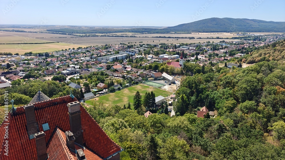 Obraz premium village in the mountains