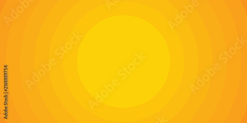 Concentric Circles of Warmth: Yellow and Orange Gradients Radiating Outward
