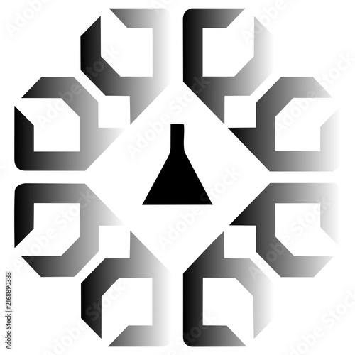 Abstract Geometric Shapes Background with Modern Minimalist Composition and Dynamic Contemporary Design