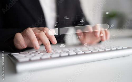 Search engine interface for accessing digital information and online data. Search engine finds data, search engine supports research, drives marketing, search engine improves SEO. Latch
