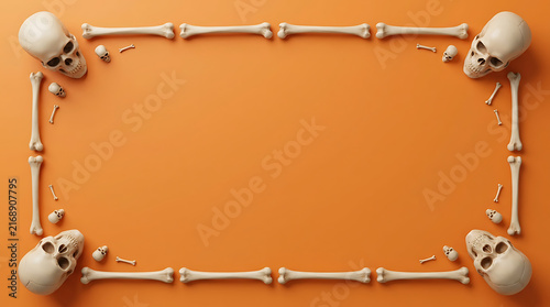 Plakat w ramie Skeleton frame forming a rectangle shape