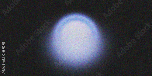 Abstract Glowing Blue Light Orb Sphere on Black Background