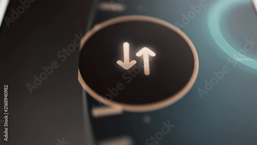 Принти на полотні Bidirectional transfer arrows inside a control ring