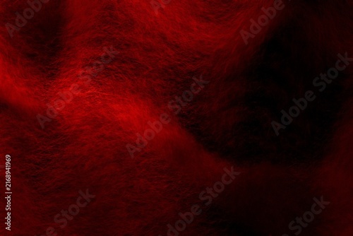 Cuadro en lienzo red woollen soft sinews on black background