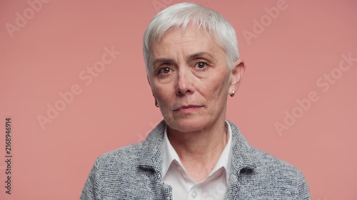 Serious Senior Portrait Reflecting Healthcare Concern