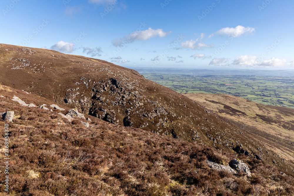 Fototapeta premium Mountain view of the Comeragh Mountains in County Waterford, Ireland