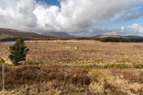 Peaceful wilderness valley in Glenveagh National Park in County Donegal, Ireland