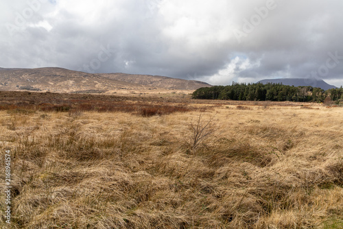 Peaceful wilderness valley in Glenveagh National Park in County Donegal, Ireland