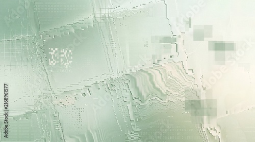 Abstract Digital Glitch Background with Cyber Distortion