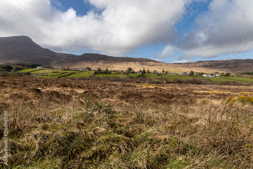 Peaceful wilderness valley in Glenveagh National Park in County Donegal, Ireland
