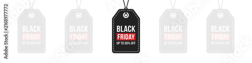 Black Friday Sale Discount Tag Icon