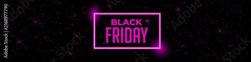 Black Friday Neon Sign for Sale Promotion
