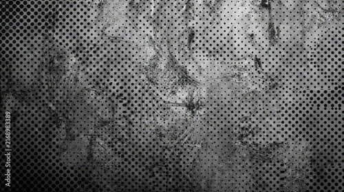 Monochrome halftone effect overlay for design  abstract grunge texture and photoshop textures