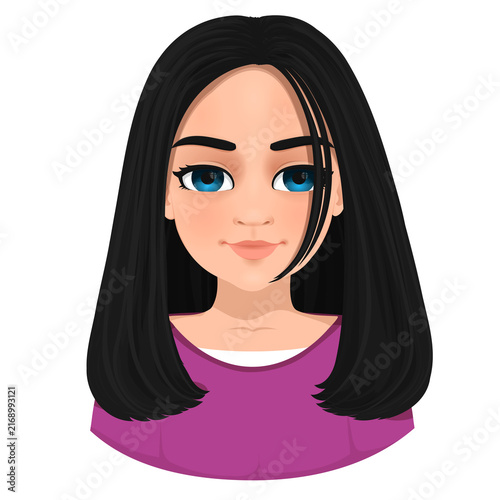 portrait of a young and beautiful woman