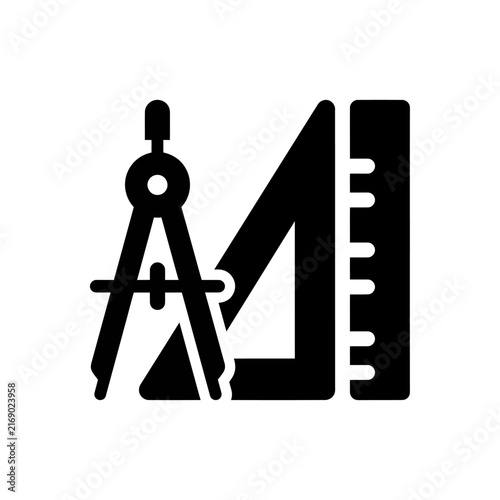 Фотография Architectural Drawing Tools and Measuring Instruments for Precision Design