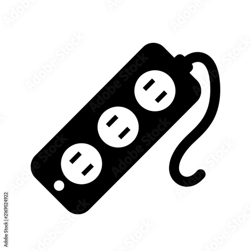 Power Strip with Multiple Electrical Outlets and Cord.