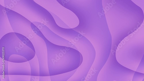 Abstract purple and lavender fluid liquid background with overlapping curvy wave layers, modern smooth gradient digital texture backdrop