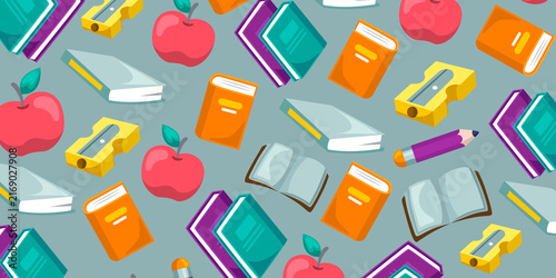Back to school Background and wallpaper pattern seamless design