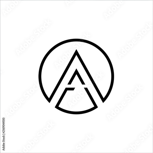 Minimalist Letter A in Circle Logo