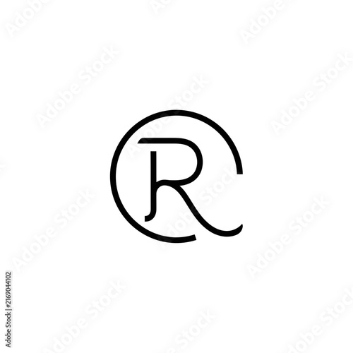 Minimalist Letter R Logo Design