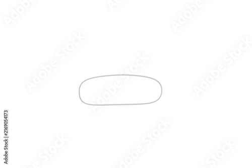 close up of a white pill