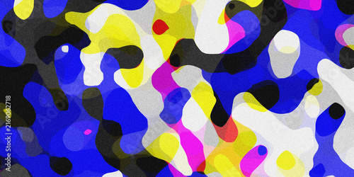 Obraz na płótnie Vibrant abstract expressionism a colorful digital painting with bold shapes and