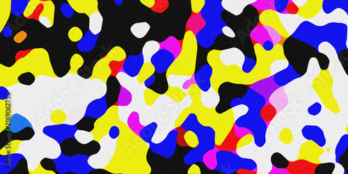 Canvastavla Vibrant abstract expressionism a colorful chaotic composition of splattered pain