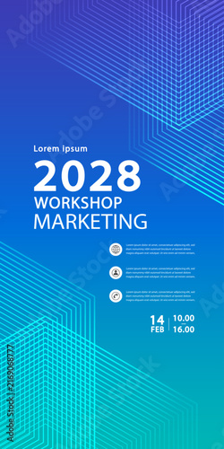 Modern turquoise and violet vector backdrop featuring geometric linear cube mesh, tailored for virtual corporate training broadcasts, IT business forums, mobile landing screens, and marketing banners.