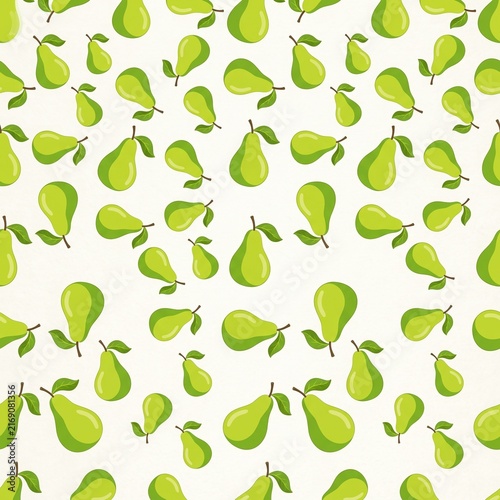 seamless background with pears