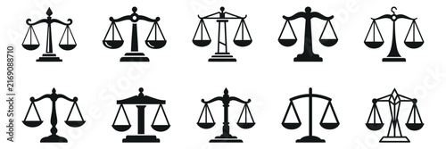 Scales of Justice Law Symbol Vector