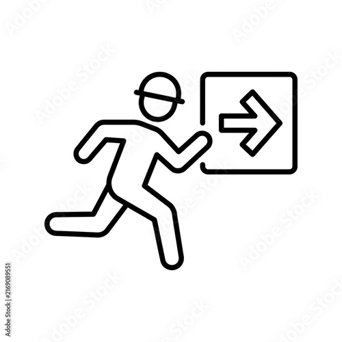 Work safety icon set. Collection of personal protective equipment, occupational hazard, emergency response and workplace protection line icon vector illustration