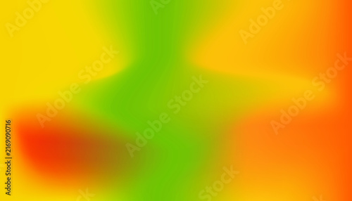 Abstract Vibrant Multicolor Blurred Gradient Background with yellow and green color