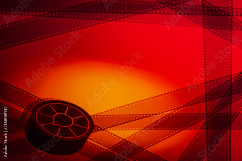 Фотография abstract colorful modern background with film strip