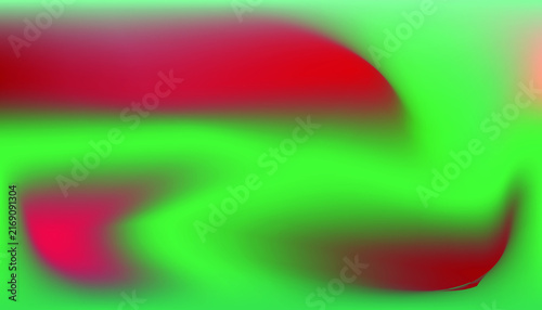 Abstract Neon Green and Red Blurred Gradient Background with Dynamic Soft Glow