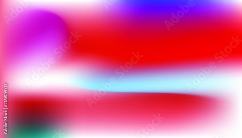 Abstract Red and Blue Blurred Gradient Background with Soft Neon Light Glow