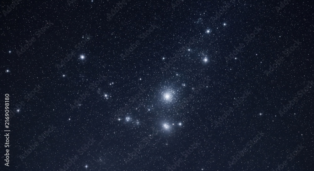 Fototapeta premium Deep Space Galaxy Cluster in the Night Sky.