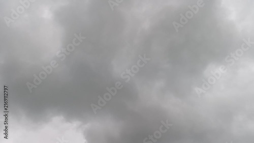 Dark Black Storm Clouds Moving Rapidly Across the Sky, Dramatic Heavy Cloud Formation