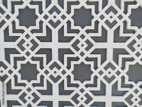 Intricate geometric pattern on decorative wall panel design