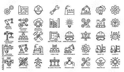 set of vector icons of ecology