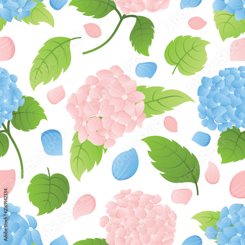 Colorful leaf and flower pattern background isolated on transparent background