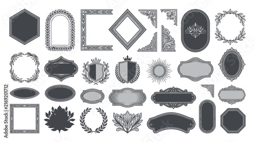 Ornate Vintage Frames & Borders - Decorative Elements Collection
