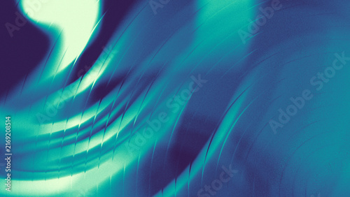 Vibrant teal abstract digital background featuring glowing curved lines and soft light effects.