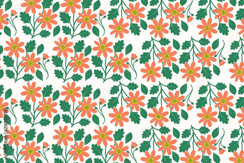 Abstract seamless floral pattern. Minimalist botanical background perfect for eco friendly branding, wallpaper, and textile design.
